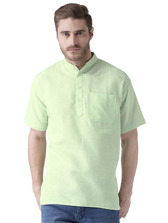 multi colored khadi short kurta (set of 2) - 15579643 - Zoom Image - 5