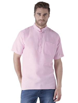 multi colored khadi short kurta (set of 2) - 15579647 - Standard Image - 5