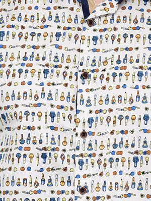 white cotton casual shirt - 15580174 - Standard Image - 4