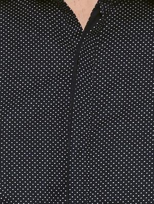 navy blue cotton casual shirt - 15580178 - Standard Image - 4