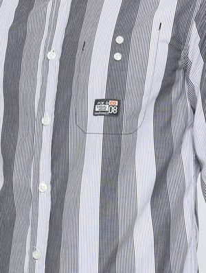 grey cotton casual shirt - 15580977 - Standard Image - 4