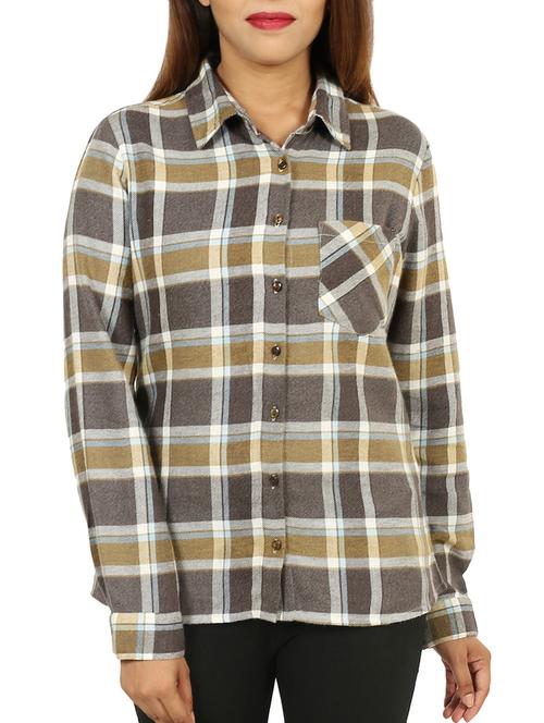 pocket patch checkered shirt - 15581392 - Standard Image - 1