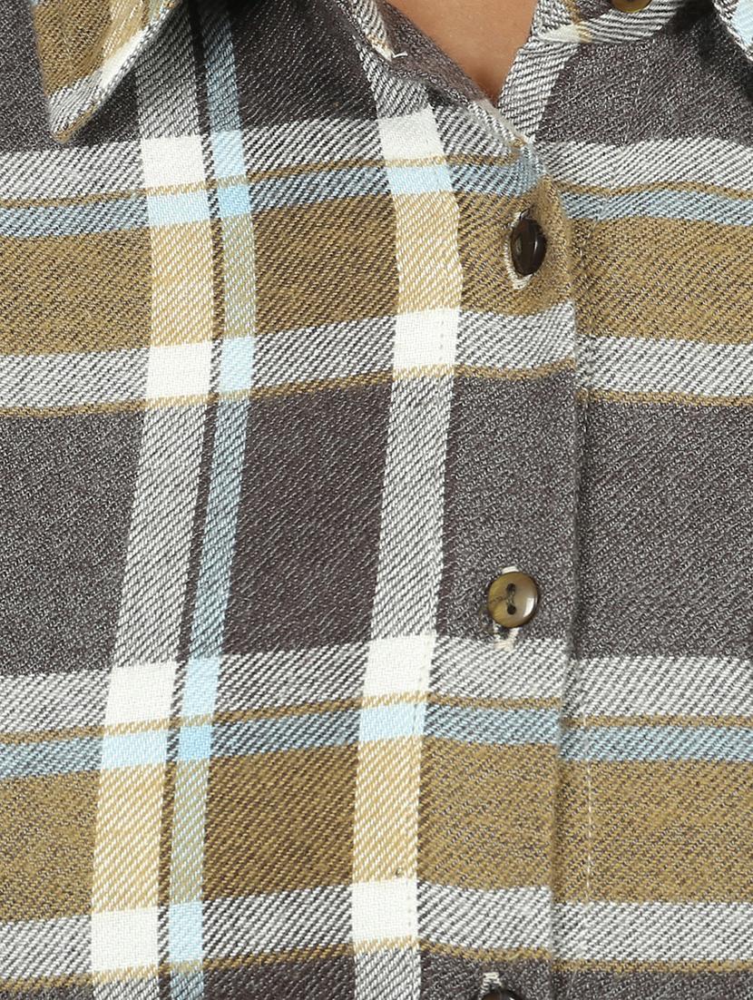 pocket patch checkered shirt - 15581392 - Zoom Image - 4