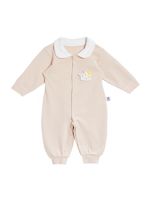 beige cotton romper - 15581470 - Standard Image - 1