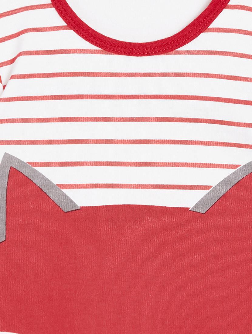 red cotton romper - 15581475 - Zoom Image - 3