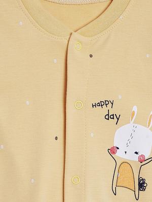 beige cotton romper - 15581480 - Standard Image - 3