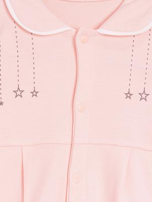 pink cotton romper - 15581486 - Standard Image - 3