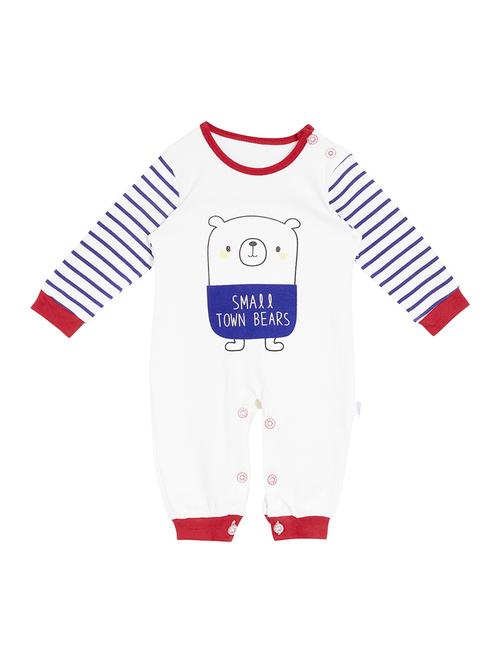 white cotton romper - 15581503 - Standard Image - 1