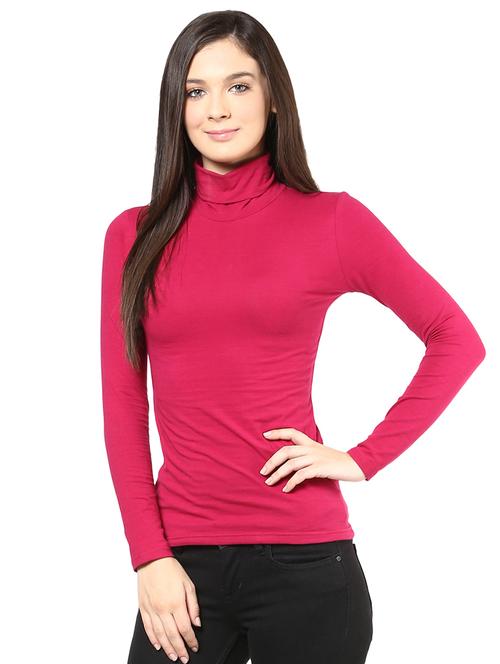 turtle neck knitted top - 15581567 - Standard Image - 1