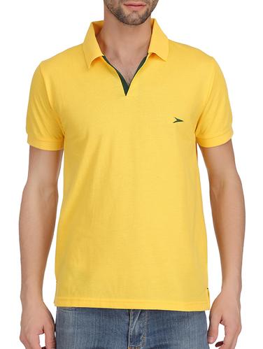 yellow cotton polo t-shirt - 15581606 - Very Small Image - 1
