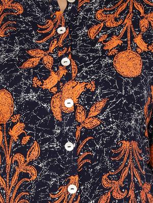 printed straight kurta - 15581756 - Standard Image - 4