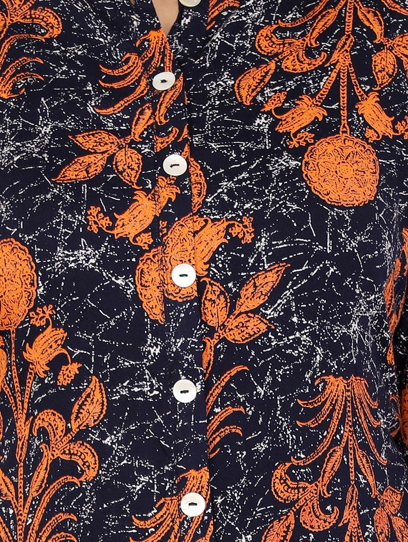 printed straight kurta - 15581756 - Zoom Image - 4