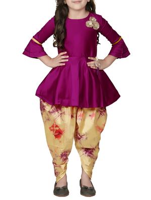 purple silk blend suit set - 15581866 - Standard Image - 1