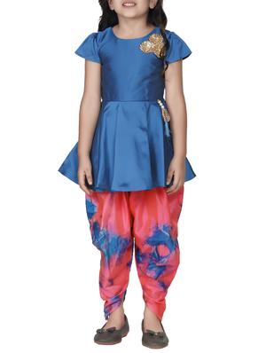 blue silk blend suit set - 15581868 - Standard Image - 1