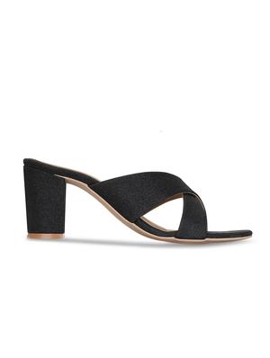 black slip on sandals - 15582622 - Standard Image - 2