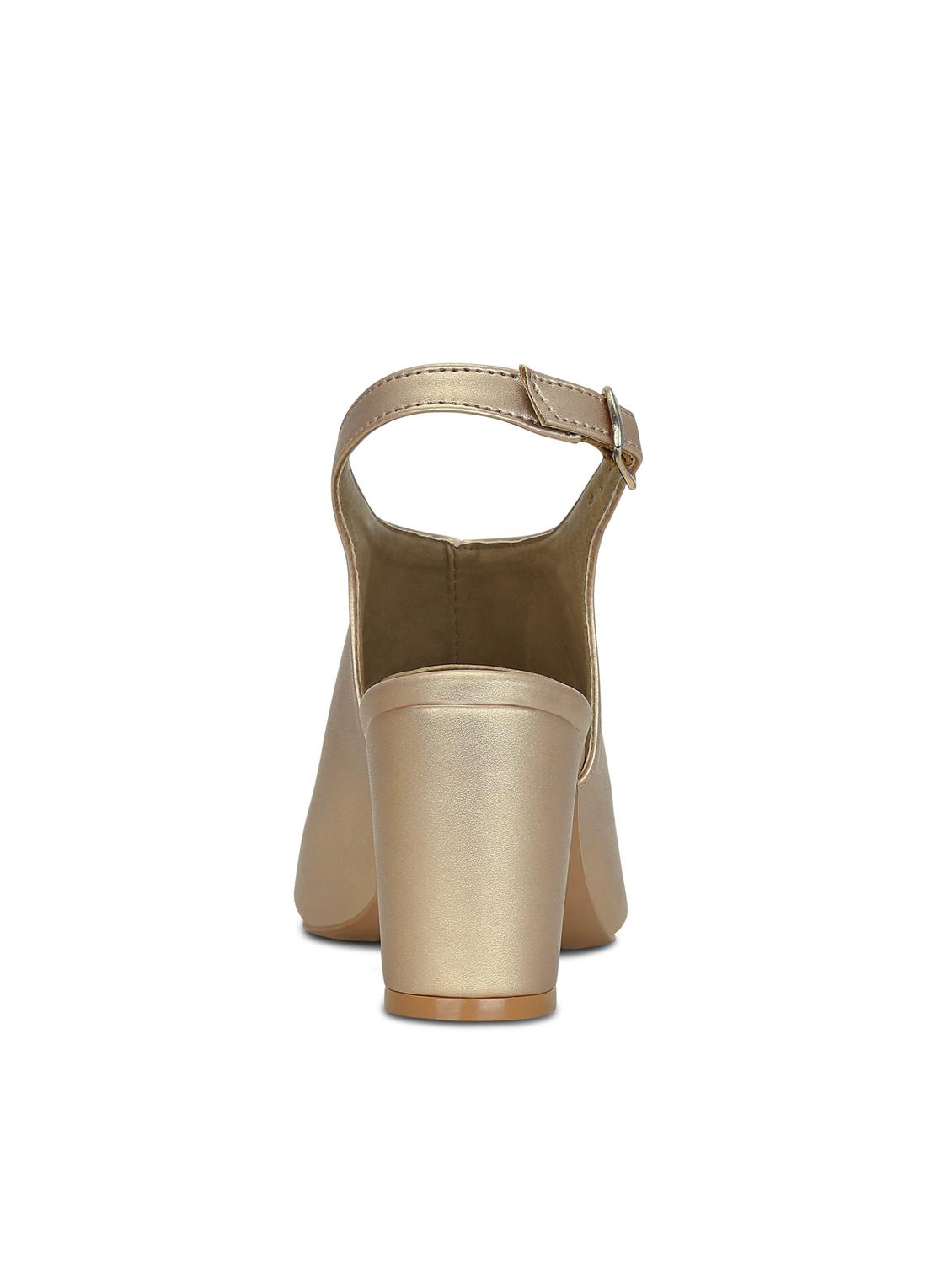 gold back strap sandals - 15582627 - Zoom Image - 3