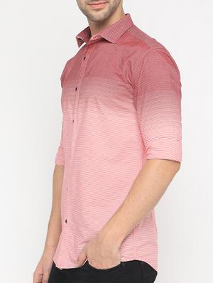 pink cotton casual shirt - 15582692 - Standard Image - 2