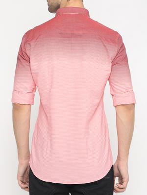 pink cotton casual shirt - 15582692 - Standard Image - 3