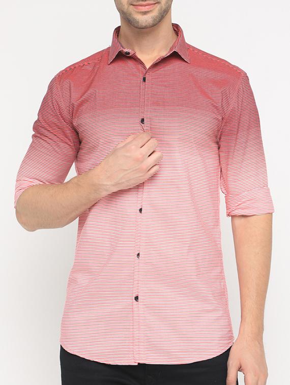 pink cotton casual shirt - 15582692 - Zoom Image - 1