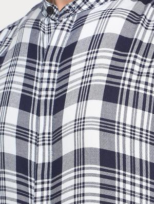 navy blue cotton casual shirt - 15582703 - Standard Image - 4