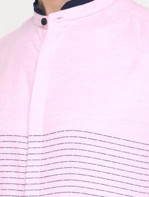 pink cotton casual shirt - 15582705 - Standard Image - 4