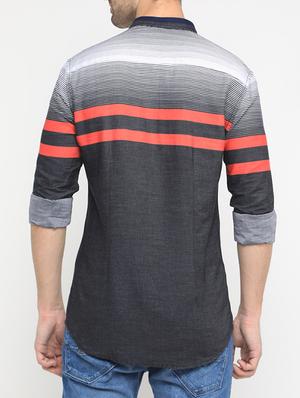 black cotton casual shirt - 15582709 - Standard Image - 3