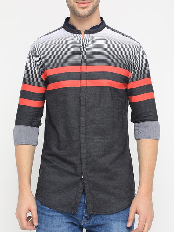 black cotton casual shirt - 15582709 - Zoom Image - 1