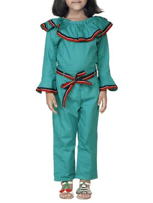 green cotton jumpsuit - 15582781 - Standard Image - 1