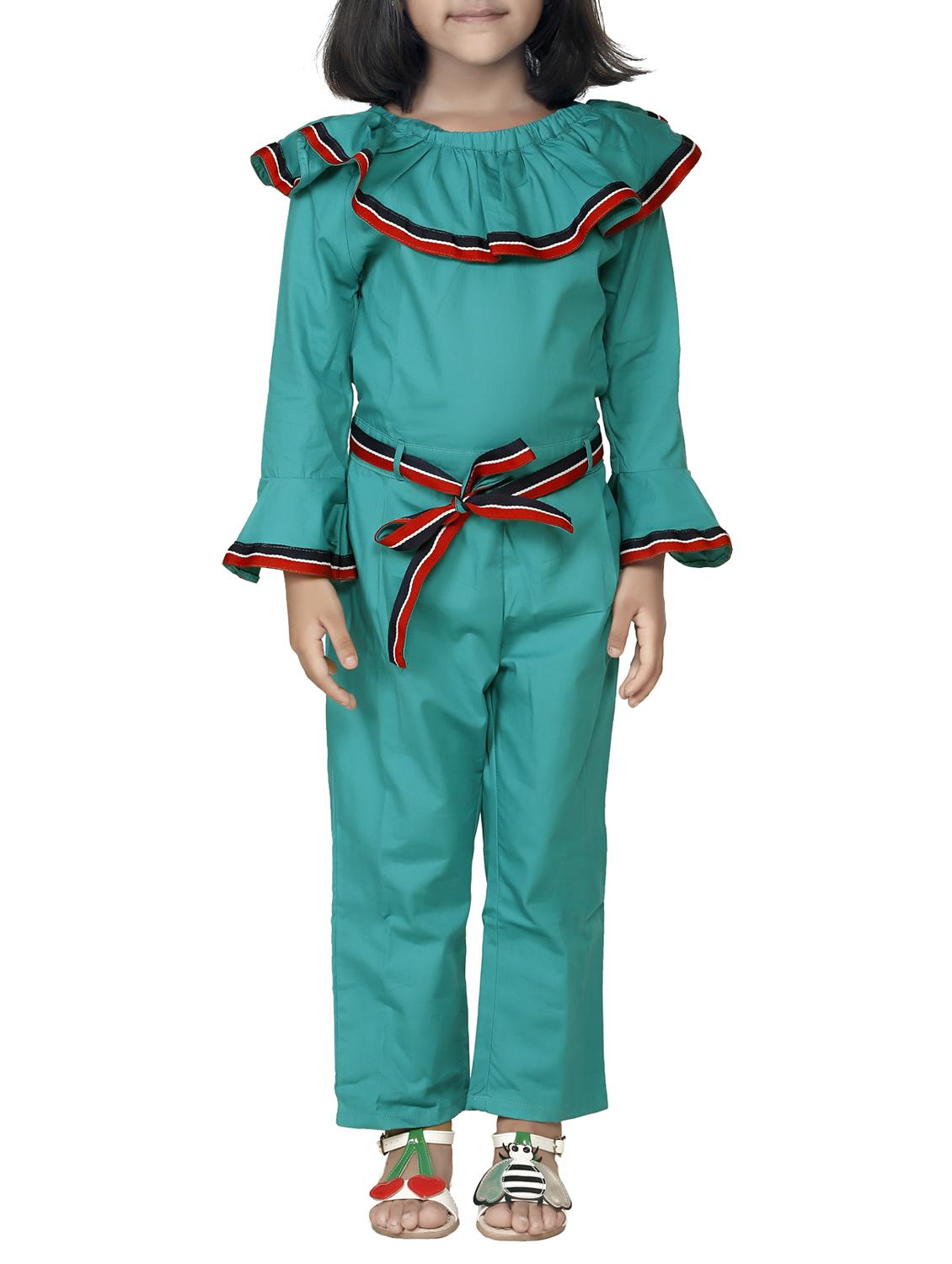 green cotton jumpsuit - 15582781 - Zoom Image - 1