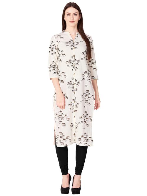 Printed straight kurta - 15583007 - Standard Image - 1
