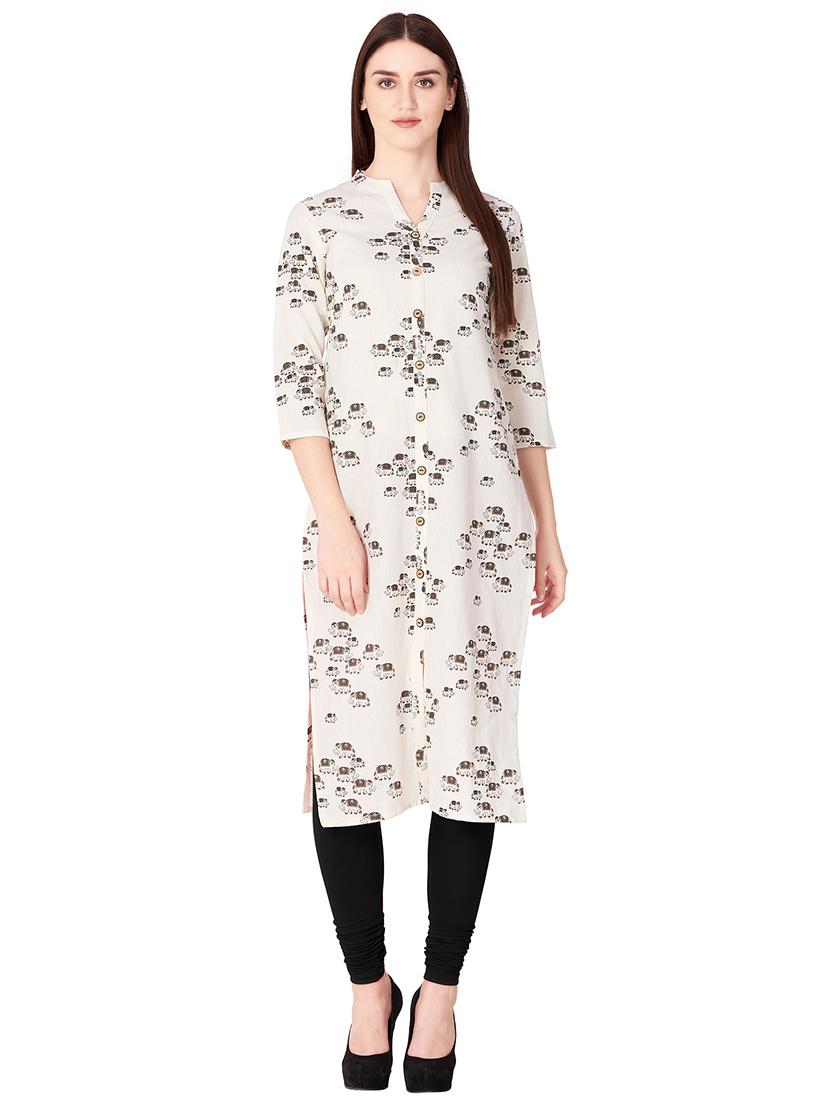 Printed straight kurta - 15583007 - Zoom Image - 1