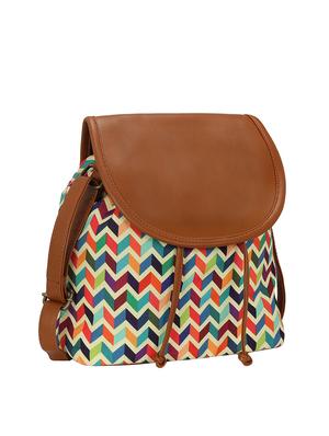 multi canvas regular sling bag - 15583891 - Standard Image - 1
