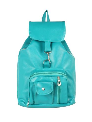 blue leatherette (pu) regular backpack - 15584050 - Very Small Image - 1