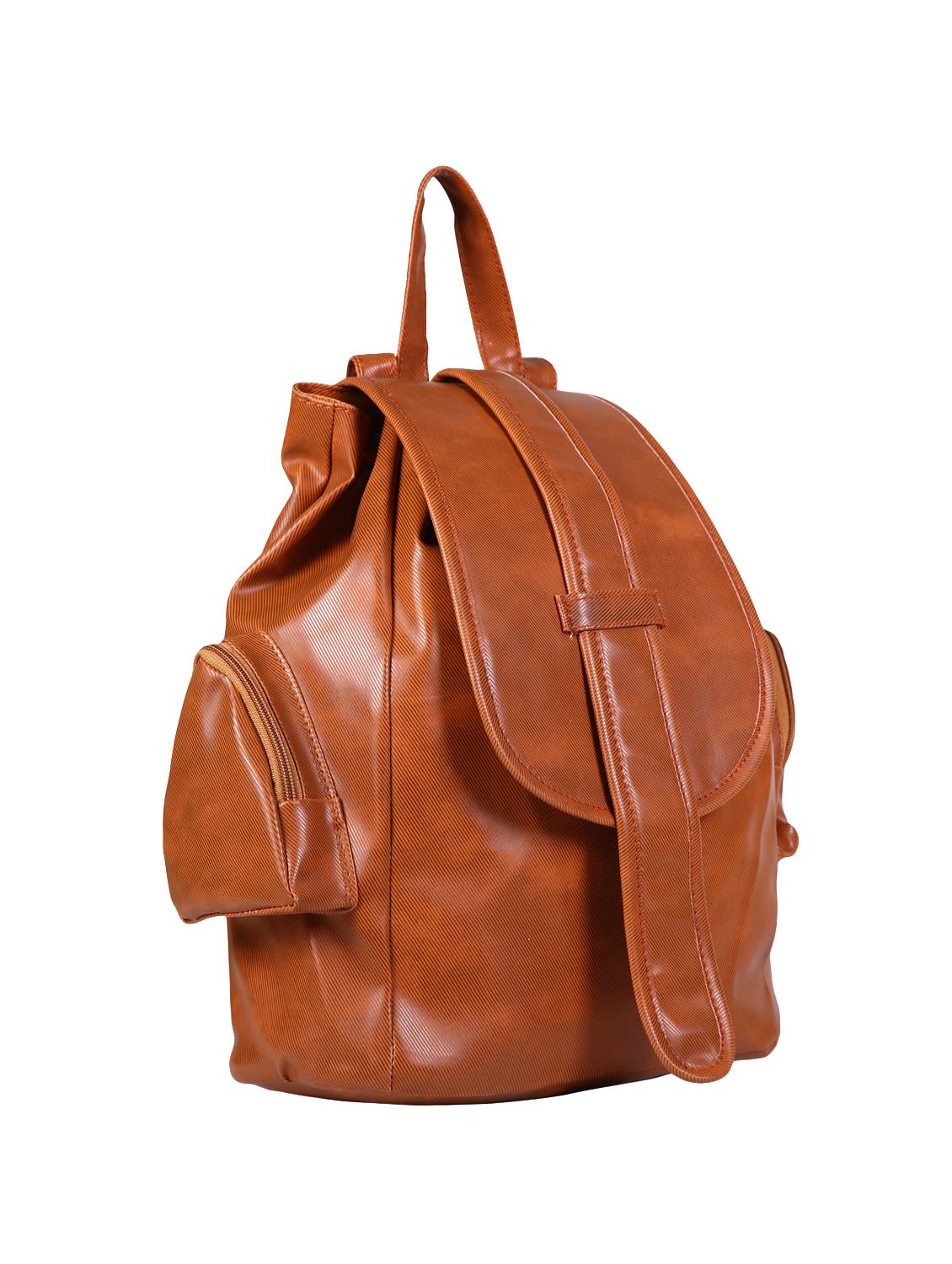 brown leatherette (pu) regular backpack - 15584059 - Zoom Image - 1