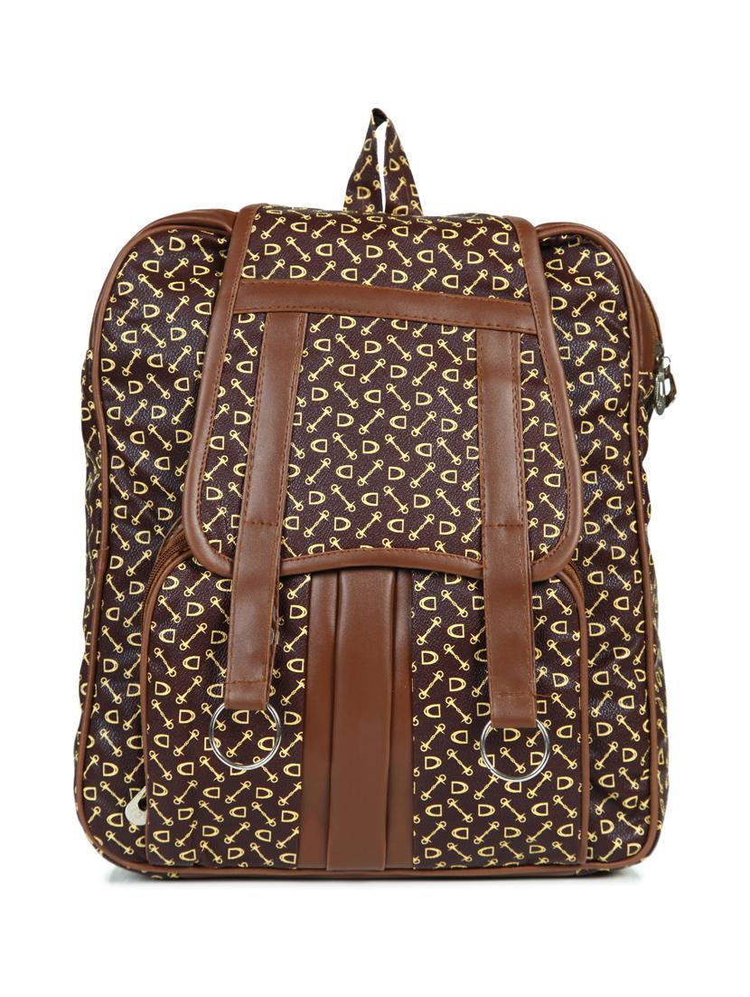 brown leatherette (pu) regular backpack - 15584063 - Zoom Image - 1