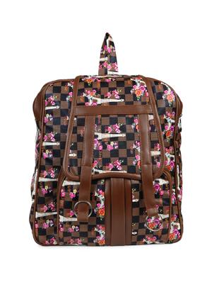 brown leatherette (pu) regular backpack - 15584064 - Standard Image - 1