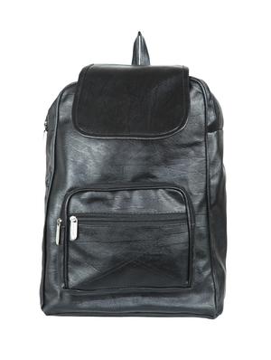 black leatherette (pu) regular backpack - 15584071 - Standard Image - 1