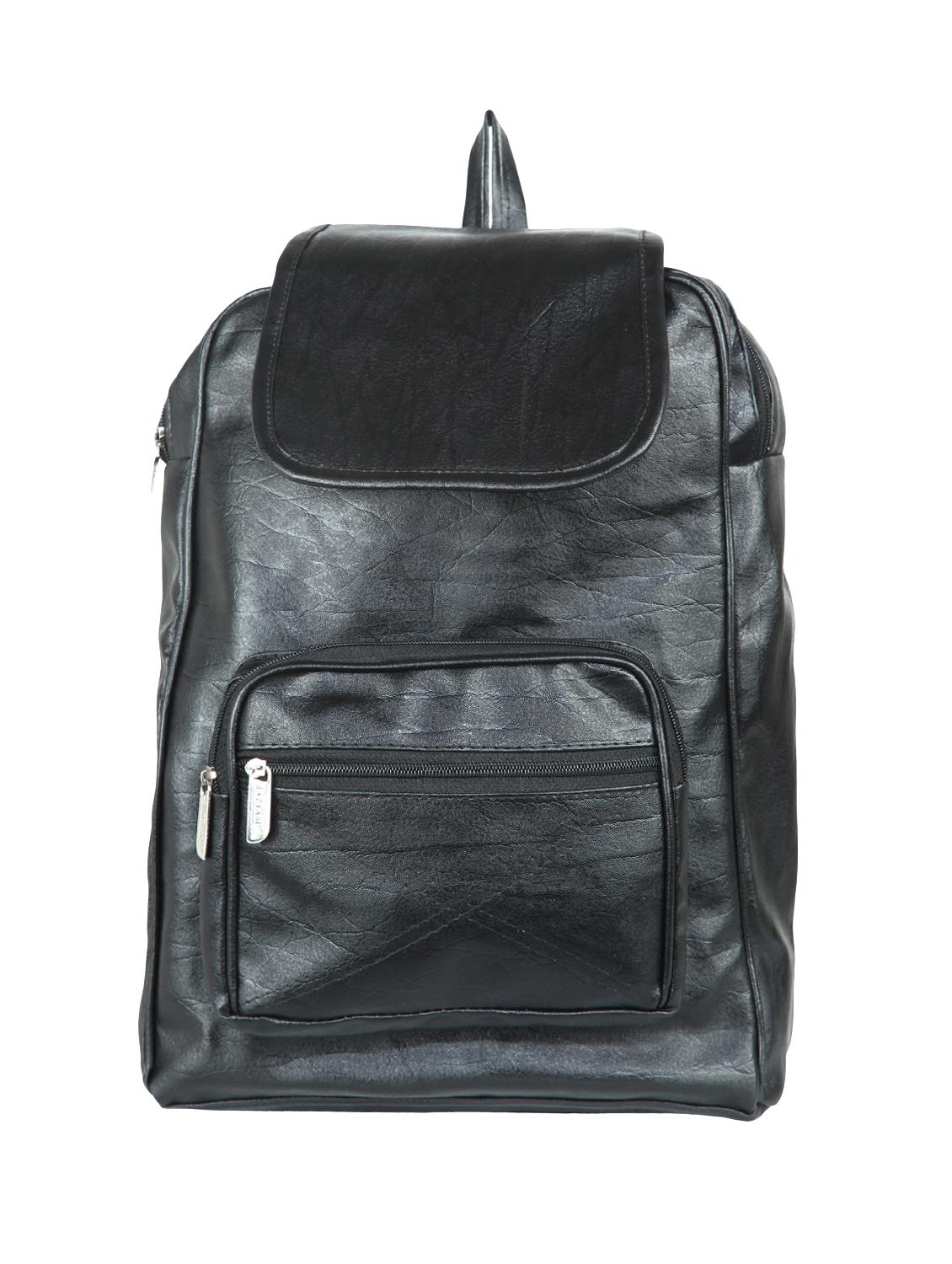 black leatherette (pu) regular backpack - 15584071 - Zoom Image - 1
