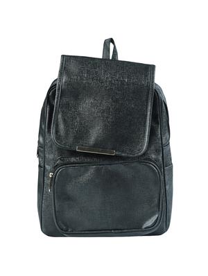 black leatherette (pu) fashion backpack - 15584085 - Standard Image - 1