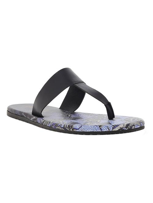 blue leatherette toe separator slippers - 15584676 - Standard Image - 1