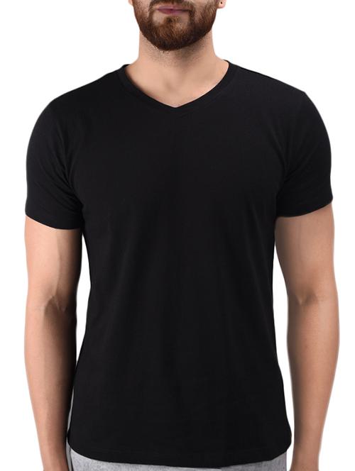 black cotton t-shirt - 15584714 -  Standard Image - 0