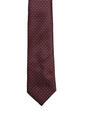 maroon microfiber tie with pocketsquare and lapelpin - 15584776 - Standard Image - 3