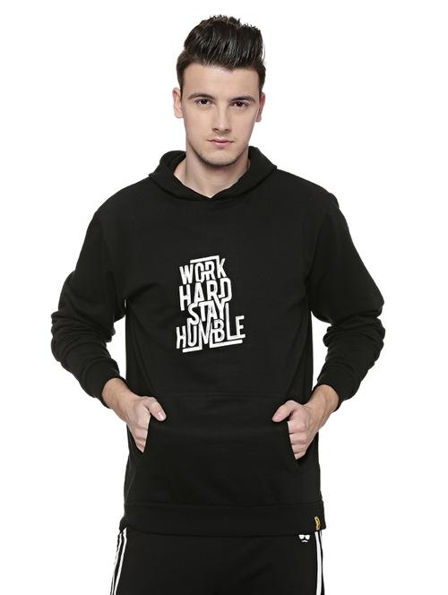 black chest printed sweatshirt - 15584961 - Standard Image - 1
