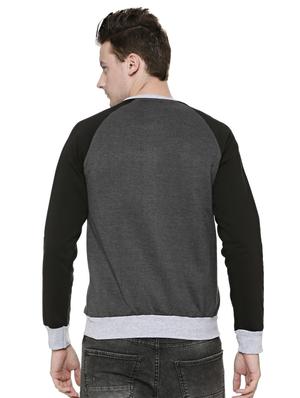 grey cotton raglan sweatshirt - 15584970 - Standard Image - 3