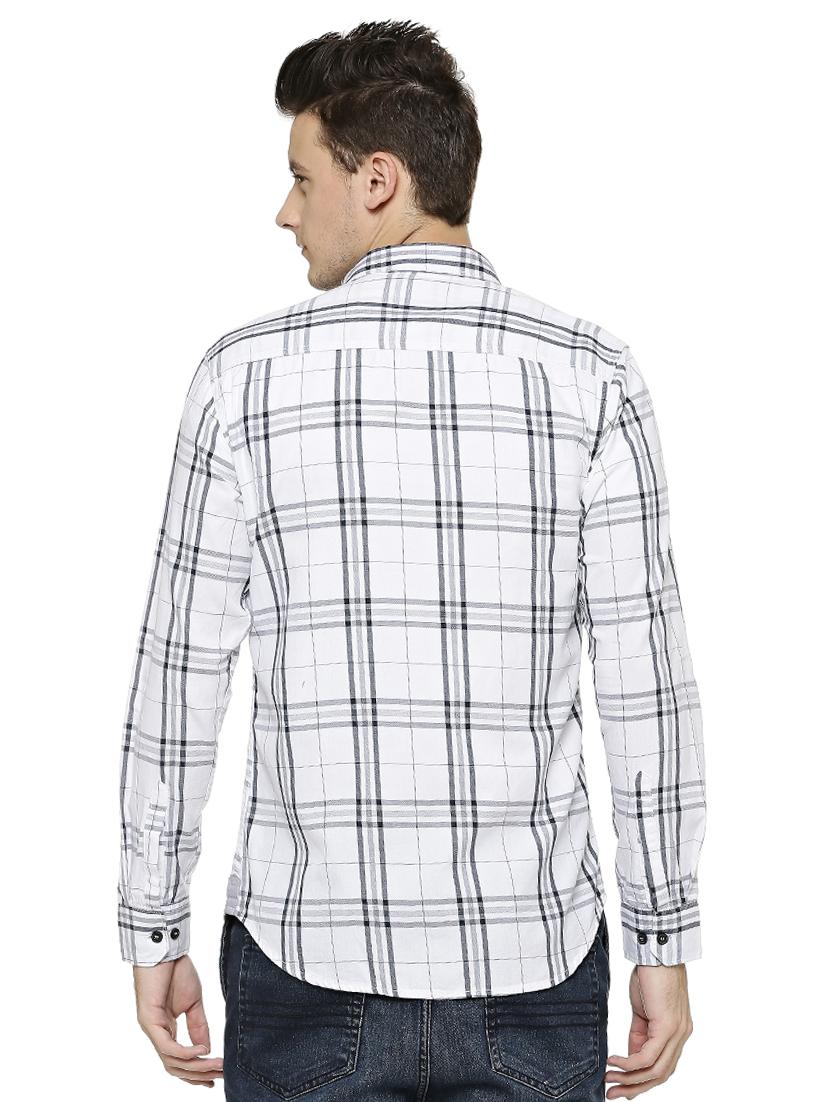 white cotton casual shirt - 15585081 - Zoom Image - 3