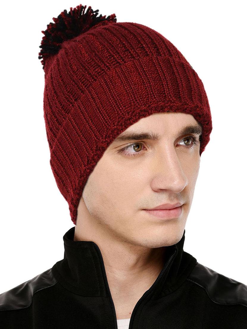 red wool winter cap - 15585293 - Zoom Image - 1