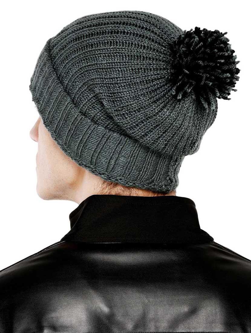 grey wool winter cap - 15585295 - Zoom Image - 3