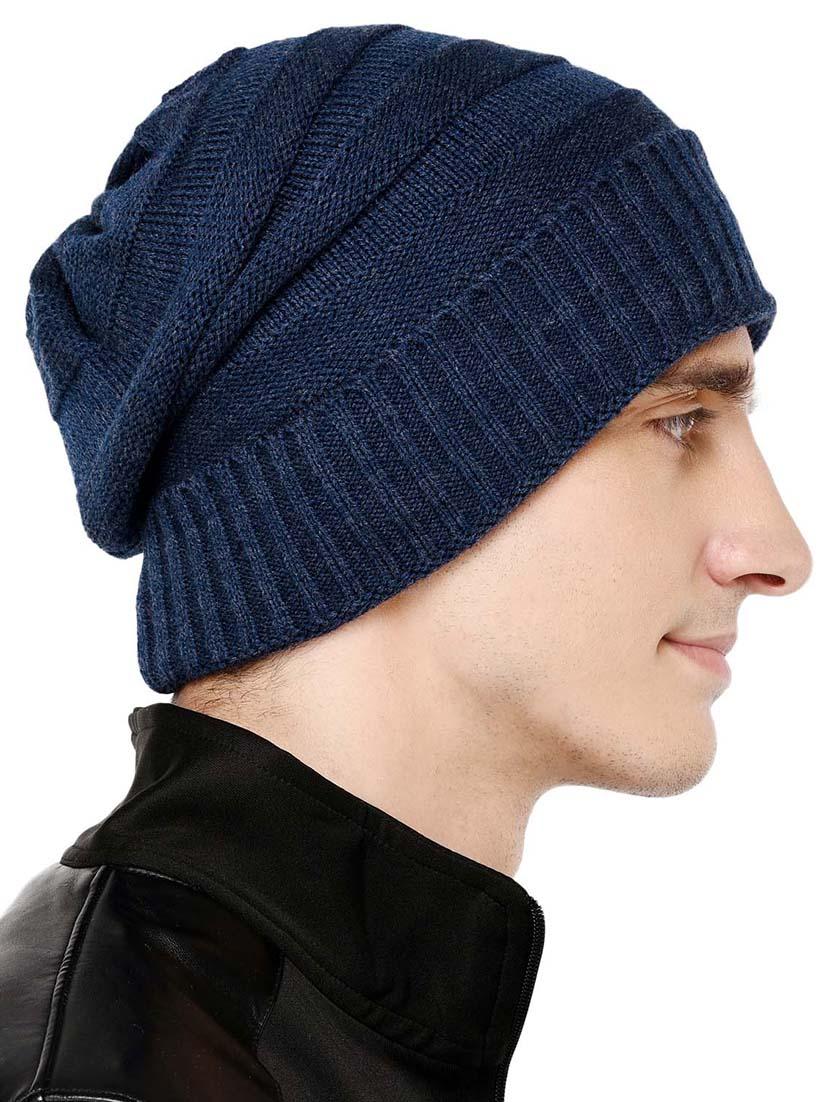 blue wool winter cap - 15585297 - Zoom Image - 2