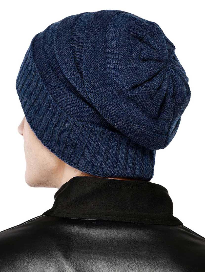 blue wool winter cap - 15585297 - Zoom Image - 3