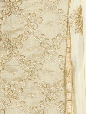 gota patti work unstitched churidaar suit - 15585744 - Standard Image - 3